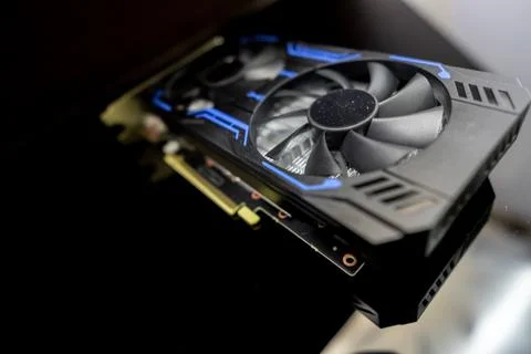 Computer graphics card to increase graphics performance in games- Stock Photos