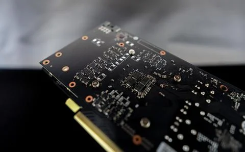 Computer graphics card to increase graphics performance in games- Foto stock