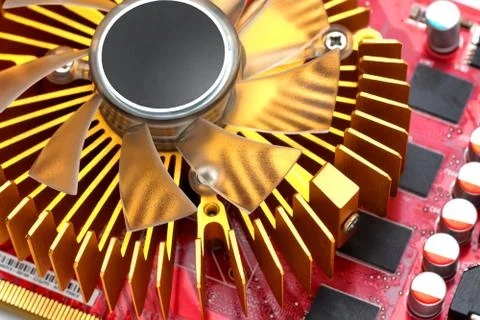 Computer graphics card Stock Photos