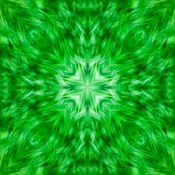 Computer graphics, illustration - a square pattern, kaleidoscope in different Stock Illustration
