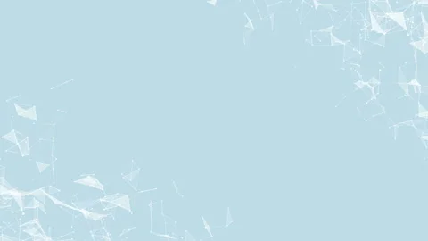 Computer graphics of moving particles. Animated background. Seamless loop Stock Footage 94824838