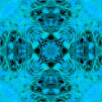Computer graphics, pattern - kaleidoscope, seamless surreal magical texture i Stock Illustration