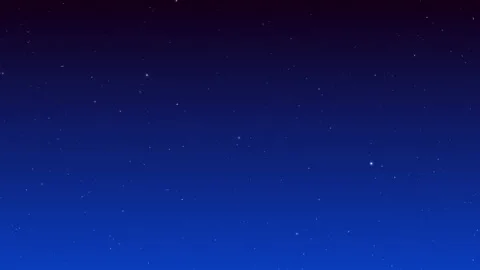 Computer graphics of shooting stars. Flashing stars on a dark background. 4k Video stock 223515672