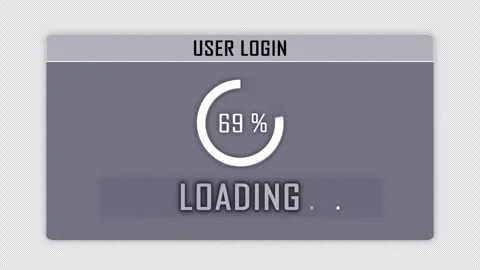 COMPUTER HACKED Glitch Text on Alpha Channel, Animation, Background, Loop Video stock 316754168