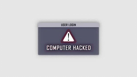 COMPUTER HACKED Text Animation and Loading Bar, Alpha Channel and Overlay, Loop Stock Footage 276891748