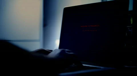 Computer hacker 1 Stock Footage