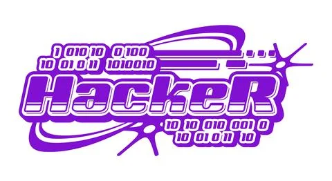 Computer hacker and technology retro Y2K icon 스톡 일러스트