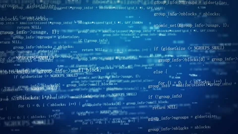 Computer hacker code trojan virus network programming language data rolling Stock Footage 145040829