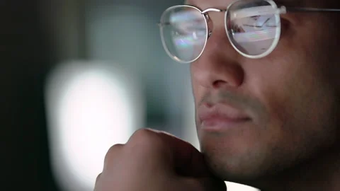 Computer hacker, coding and crypto security man working on web design, data Stock Footage 225338650