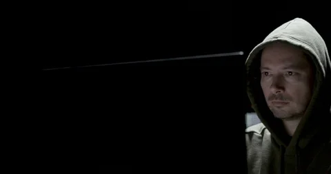 Computer hacker cracks a password Stock Footage 104253588