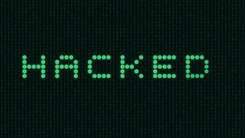 Computer Hacker Cyber Attack. Digital Threat and Information Security Stock Footage 337038111