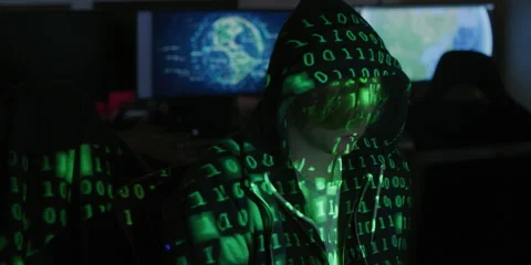 Computer Hacker dark Stock Footage 148184308