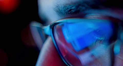 Computer Hacker Digital Crime Terrorism Steeling Private Information Reflection Stock Footage 49617302