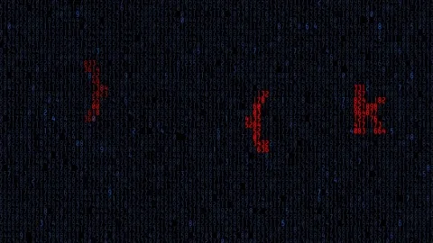 Computer Hacker Digital Terrorism Steeling Private Information Crime Network Stock Footage 77275664