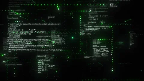Computer hacker green code strings drag and drop overlay 스톡 동영상 246888115