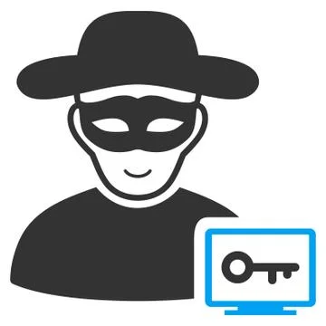 Computer Hacker Icon Stock Illustration