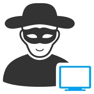 Computer Hacker Icon Stock Illustration