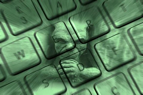 Computer hacker Stock Illustration