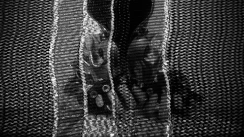 Computer hacker in silver jacket Stock Footage 144599919