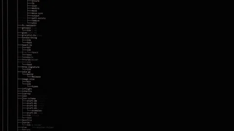 Computer hacker typing code in DOS on keyboard. The night is working. Close up. Stock Footage 122216741