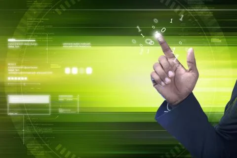 Computer hacking concept Illustrazione stock