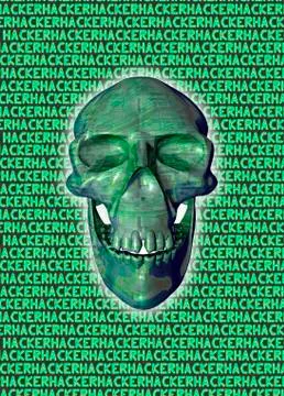 Computer hacking Stock-Illustration