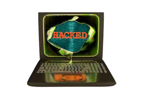 Computer hacking, illustration Stock-Illustration