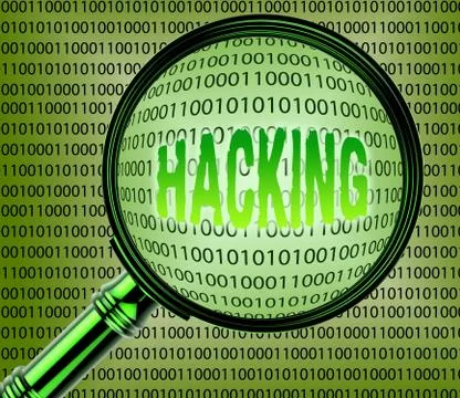Computer Hacking Indicates Unauthorized Threat 3d Rendering イラスト素材