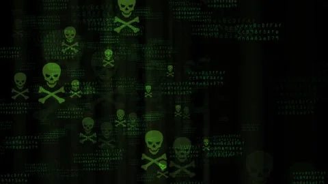 Computer hacking malware attack threat on computer system concept Stock Footage 275278989