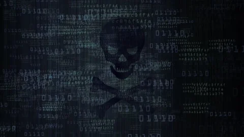 Computer hacking malware attack threat on computer system concept Stock Footage 276112222