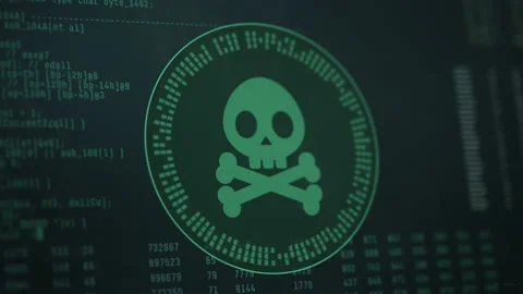 Computer hacking or malware Stock Footage 218755295