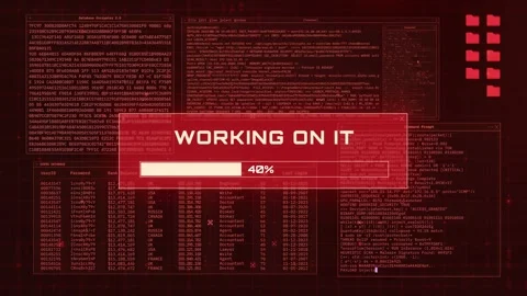 Computer Hacking Progress – Cybersecurity Console Animation Background Stock Footage 317564557