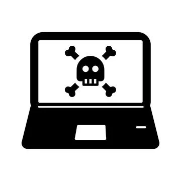 Computer Hacking, Threat, virus Icon Stock Illustration