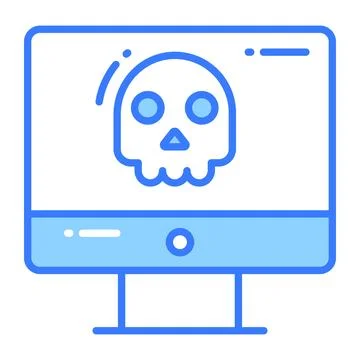 Computer hacking vector design in modern style, premium icon  イラスト素材