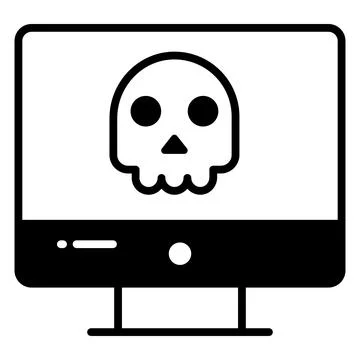 Computer hacking vector design in modern style, premium icon  Illustrazione stock
