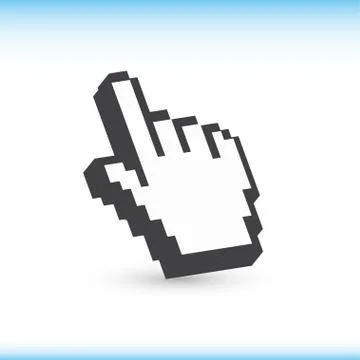 Computer hand cursor イラスト素材