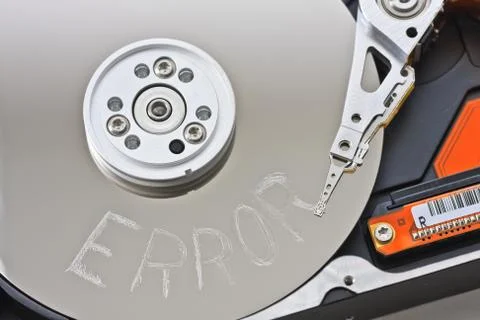 Computer hard disc error Stock Photos