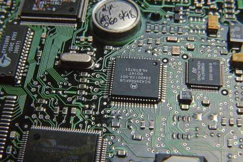 Computer hard disk circuit, mumbai bombay, maharashtra, india Copyright: x... 库存照片