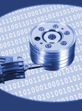 Computer hard disk Computer hard disk - technology background Copyright: x... 스톡 사진