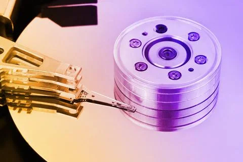 Computer hard disk Computer hard disk - technology background Copyright: x... Stock Photos