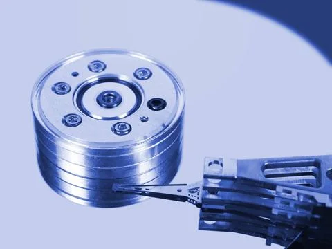 Computer hard disk Computer hard disk - technology background Copyright: x... Stock Photos
