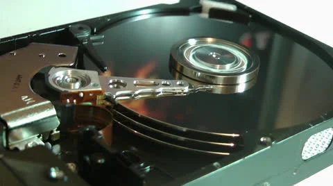 Computer hard disk drive Stock Footage 23348945