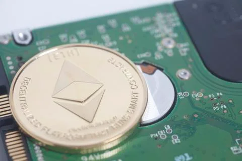 Computer Hard Disk Drive HDD for notebook with Ethereum 스톡 사진