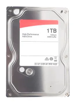 Computer Hard Disk Drive HDD isolated on white Stock Photos