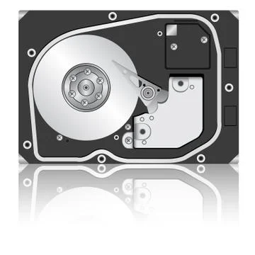 Computer hard disk drive. 스톡 일러스트