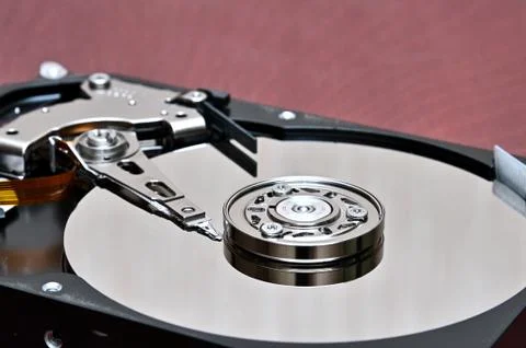 Computer hard disk-hard drive on an isolated background Stock Photos