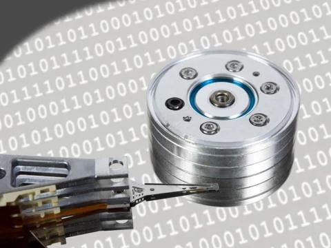 Computer hard disk Stock Photos