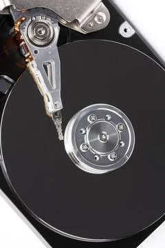 Computer hard drive close up of the computer hard drive,data concept Copyr... Stock Photos