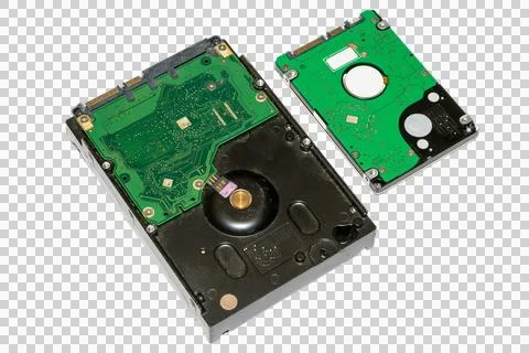 Computer hard drive disks for data storage and technology Stock Photos