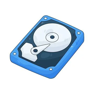 Computer hard drive Stock Illustration